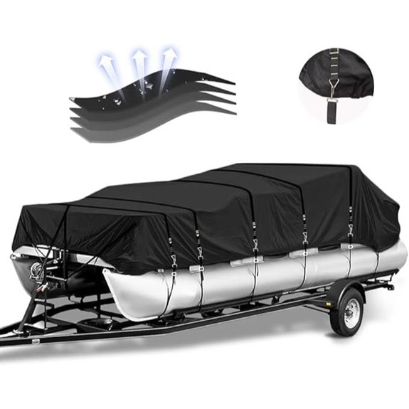 Heavy-Duty Pontoon Boat Cover Waterproof & UV-Resistant