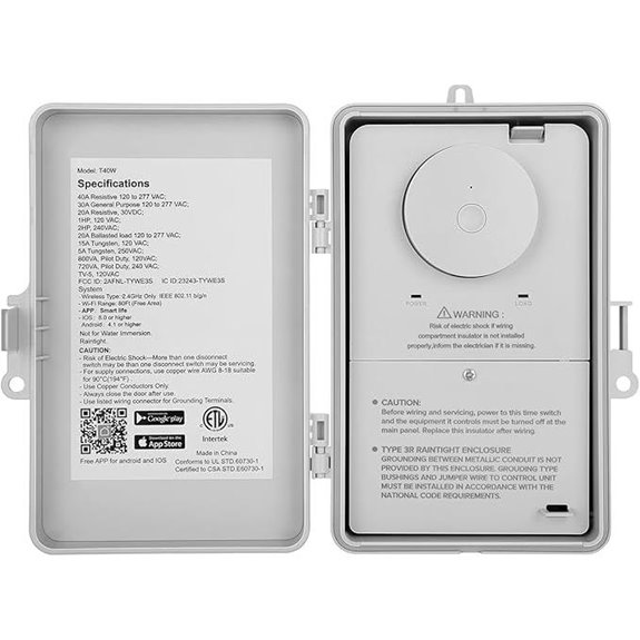 SURAIELEC WiFi Pool Timer 40A Heavy Duty Switch