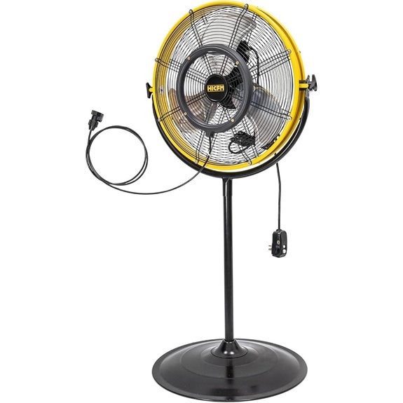HiCFM 4400 CFM Outdoor Misting Fan with Tilt