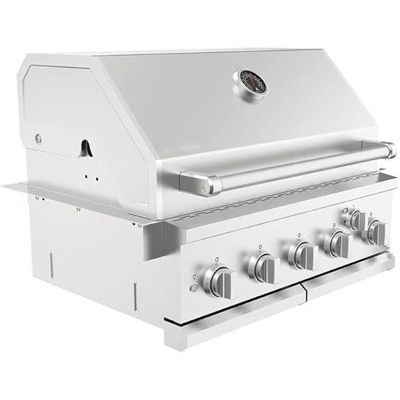 Premium 5-Burner Stainless Steel Gas Grill Island