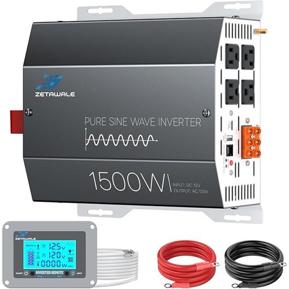 1500W Pure Sine Wave Inverter with USB & Remote