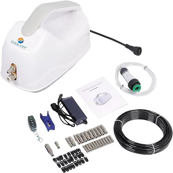 High Pressure Patio Misting System with Nozzles