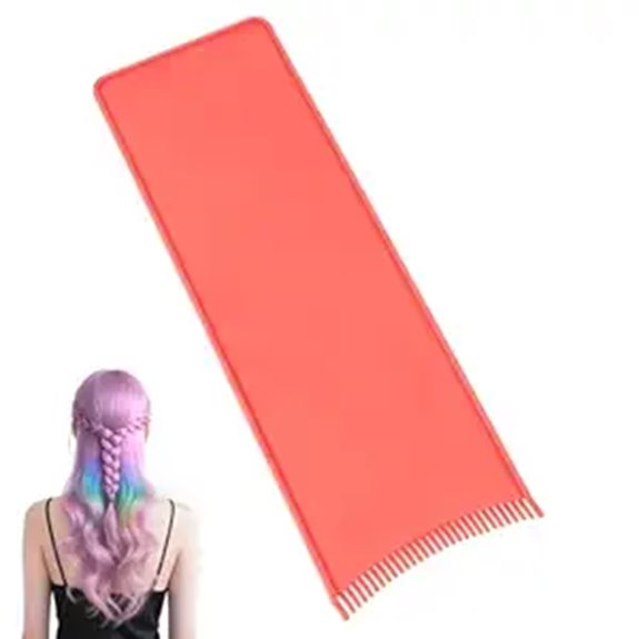 Balayage Hair Dye Board with Teeth and Highlights