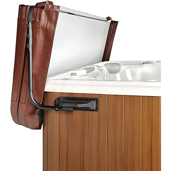 Spa Cover Lift with Towel Rack for Hot Tubs