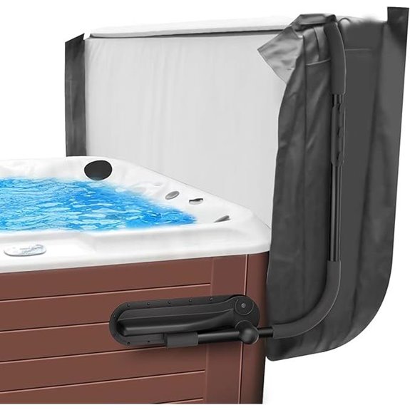 Hot Tub Cover Lifter with Towel Rack Up to 96