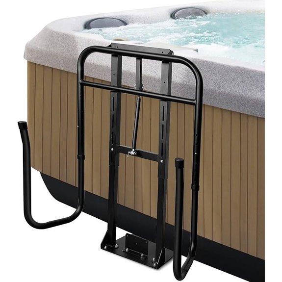 Hot Tub Cover Lift with Hydraulic Assistance