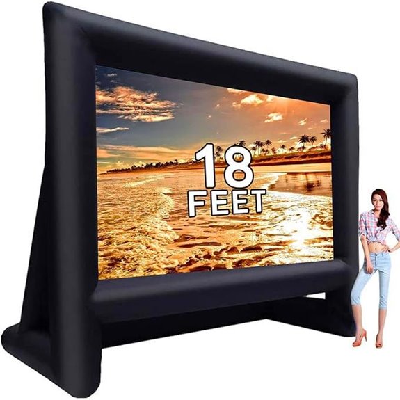 Inflatable 18ft Outdoor Projector Screen with Accessories