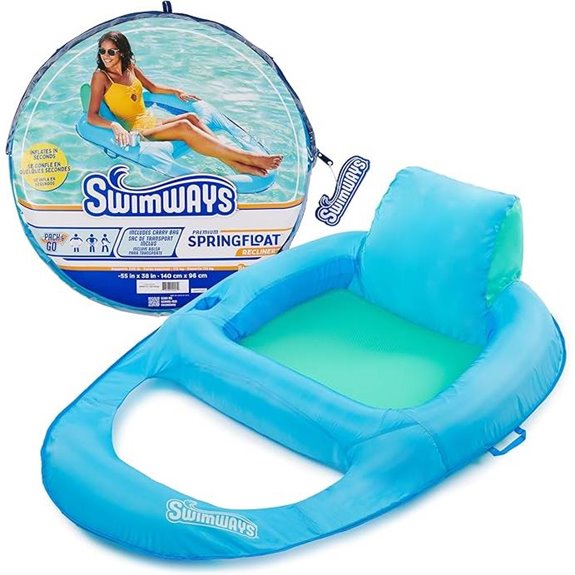 SwimWays Spring Float Pool Lounger for Adults