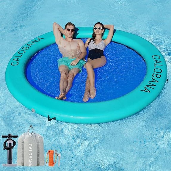 Inflatable Water Hammock for Adults and Pool Lounger