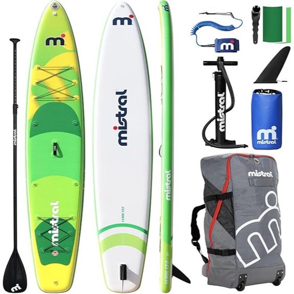 Mistral Inflatable Paddle Board with Backpack and Accessories