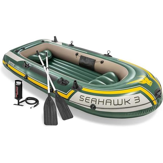 INTEX 68347EP Seahawk 2 Inflatable Boat Set Capacity