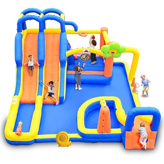 Inflatable Bounce House with Slides and Games