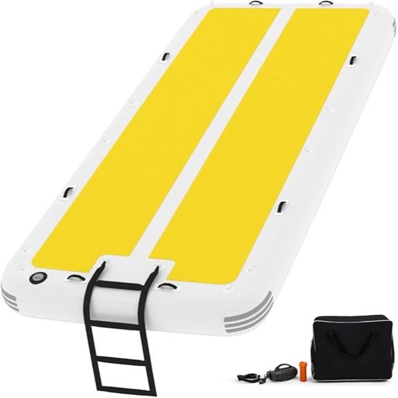 Inflatable Floating Dock with EVA Anti-Slip Mat