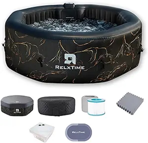Inflatable 4-6 Person Hot Tub with Jets