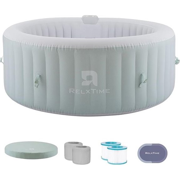 Inflatable 2-4 Person Hot Tub with Jets and Heater