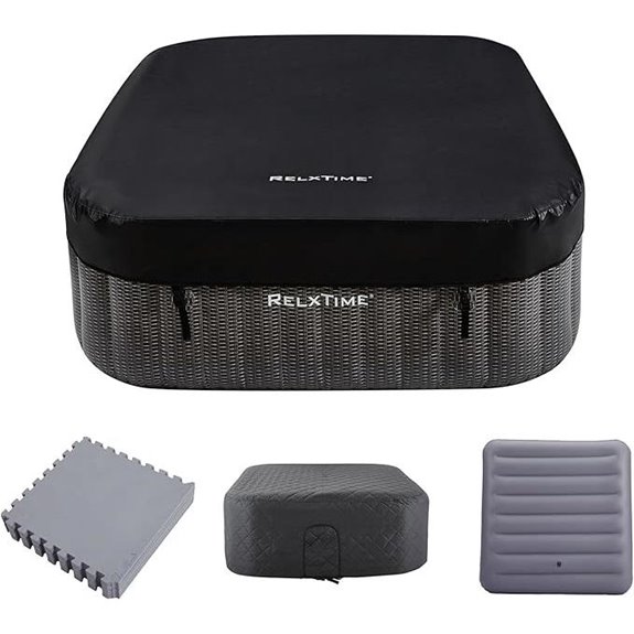 Inflatable 4-6 Person Hot Tub with Heater and Jets