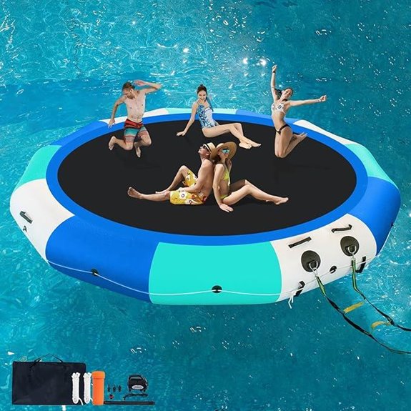COOLWAVE Inflatable Water Trampoline for Lake and Pool