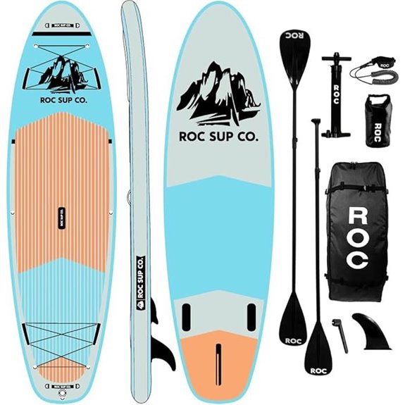 Roc Inflatable Stand Up Paddle Board with Accessories