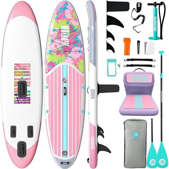 Niphean Inflatable Stand-Up Paddle Board with Accessories