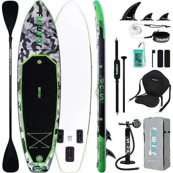 FunWater Inflatable Paddle Board with Accessories