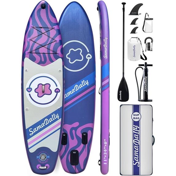 Inflatable Paddle Boards with Accessories and Removable Fins