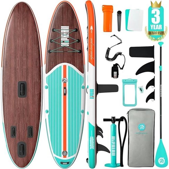 Niphean Inflatable Stand-Up Paddle Board with Accessories