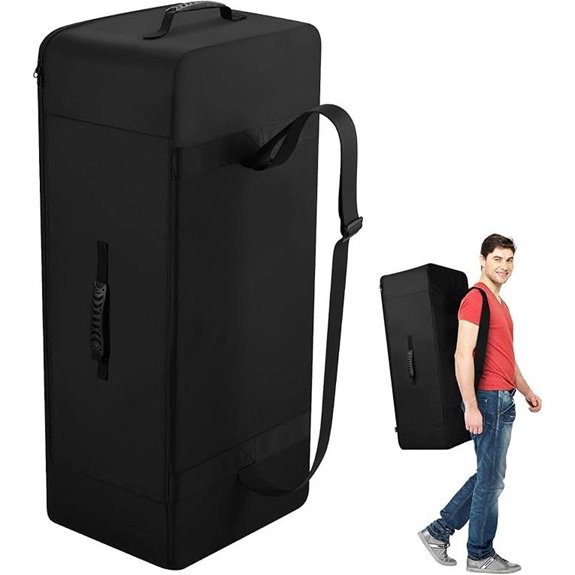 Inflatable Paddleboard Backpack with Padded Handles and Strap