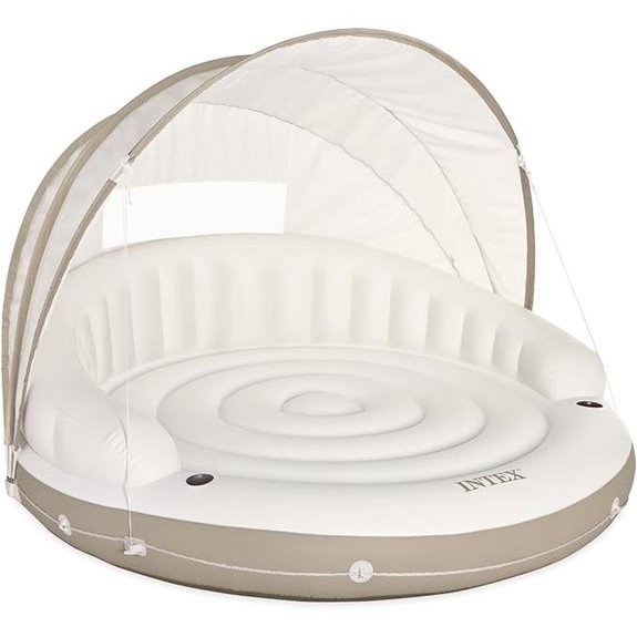 INTEX Canopy Island Inflatable Pool Float with Sunshade