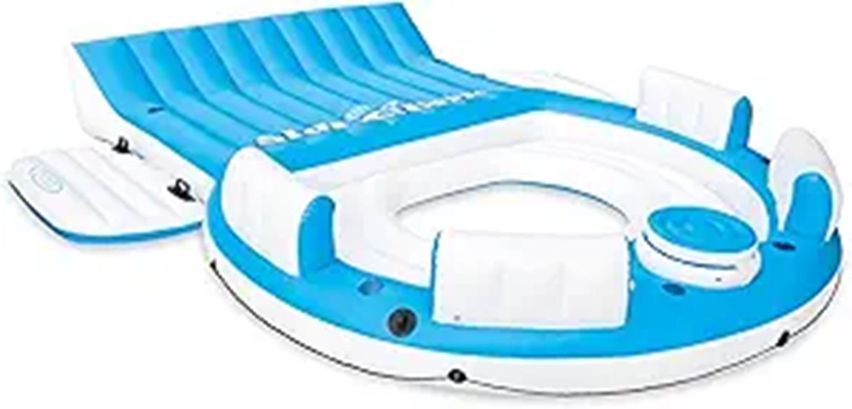 Intex Inflatable Pool Island Lounge for Up to 7
