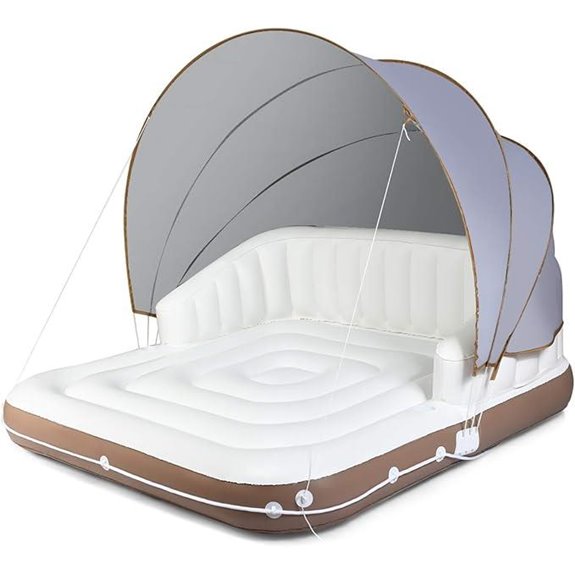Giantex Inflatable Canopy Pool Lounge with Sunshade