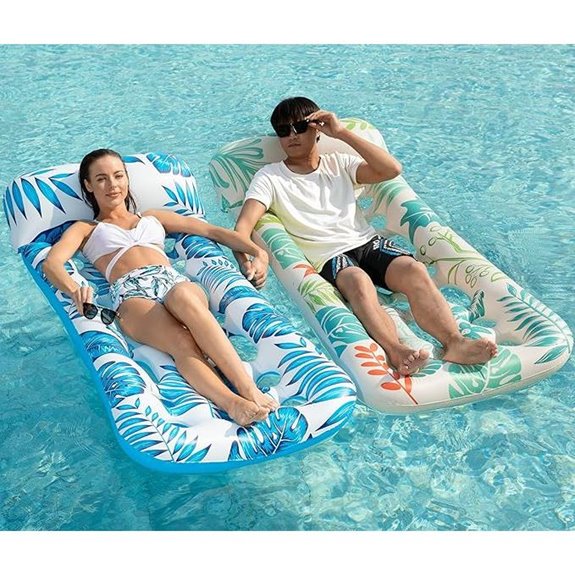 Jasonwell Inflatable Pool Float Loungers (2 Pack)