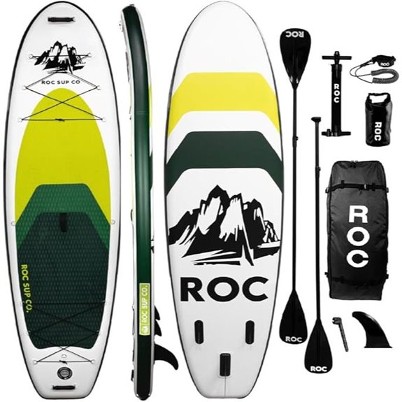 Roc Inflatable 10'6 Stand Up Paddle Board with Accessories