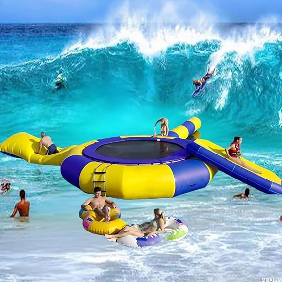 Inflatable Water Trampoline with Splash Pad (10ft-16ft)