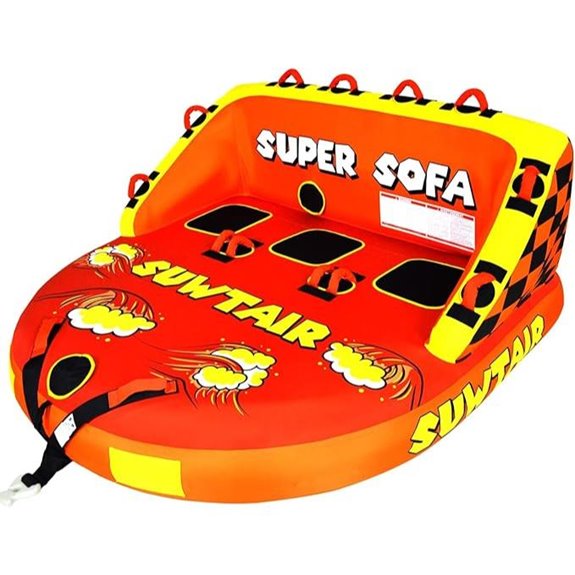 SUWTAIR Inflatable Towable Water Tube for Boating