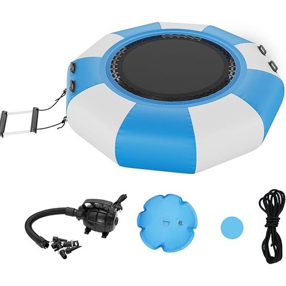 VEVOR Inflatable Water Bouncer with Ladder and Pump