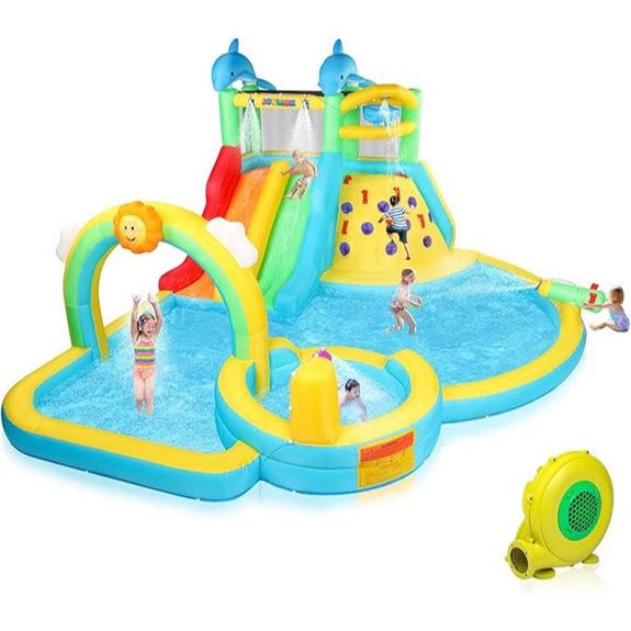 JOYMOR 10-in-1 Inflatable Water Slide Bounce House
