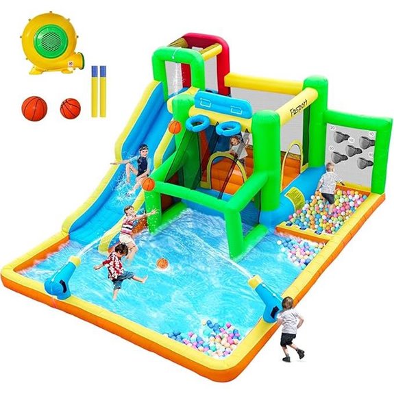 FBSPORT Inflatable Bounce House with Water Slide