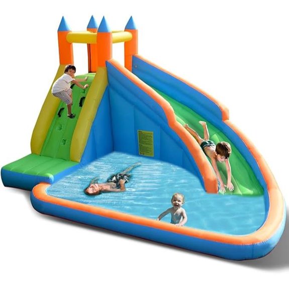 Costzon Inflatable Water Slide & Bouncy Water Park