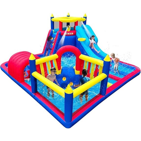 Inflatable Water Slide Park with Pool and Slides