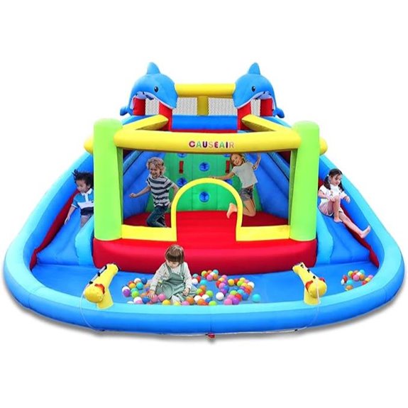 Inflatable Water Park with Slide and Pool