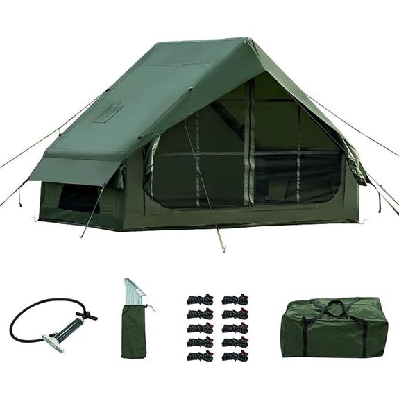 Inflatable Camping Tent with Pump Waterproof 2-12 Person