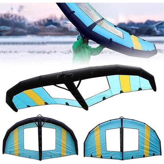 Inflatable Windsurfing Wing with Window for Surfing