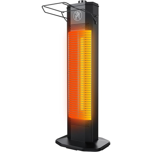 Outdoor Electric Patio Heater with Infrared Heating