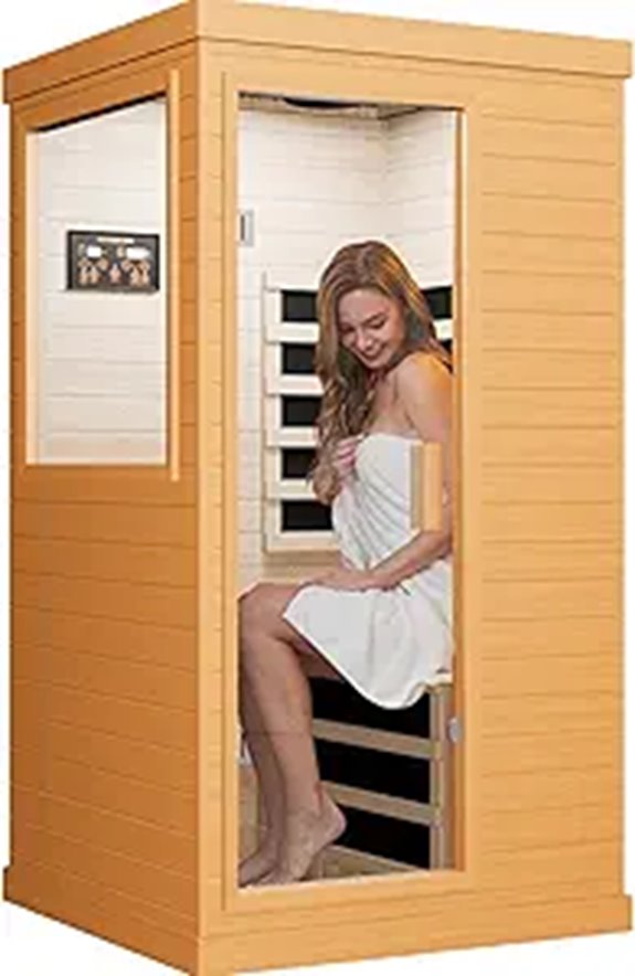 Far Infrared Sauna Spa Room with Control Panel