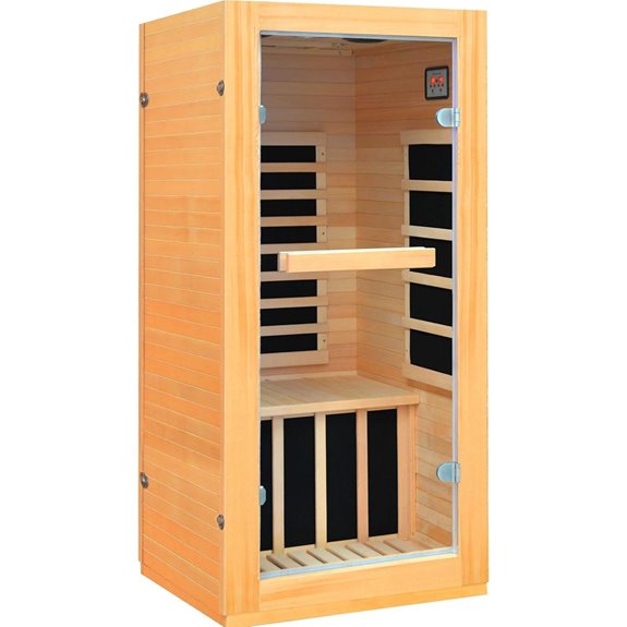Lamar Infrared Sauna with Red Light & Bluetooth