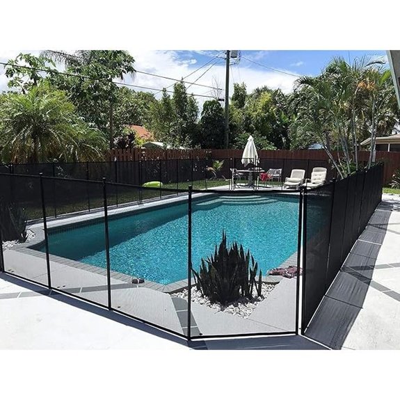 WaterWarden Inground Pool Safety Fence 4x24 ft