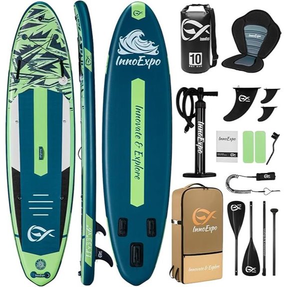InnoExpo 11' Inflatable Stand Up Paddle Board Set