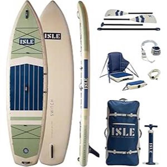 ISLE 2-in-1 Kayak & Paddle Board Bundle