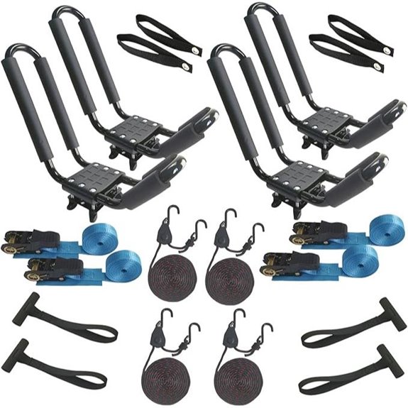 2-Pack Kayak Roof Rack with Straps and Hardware