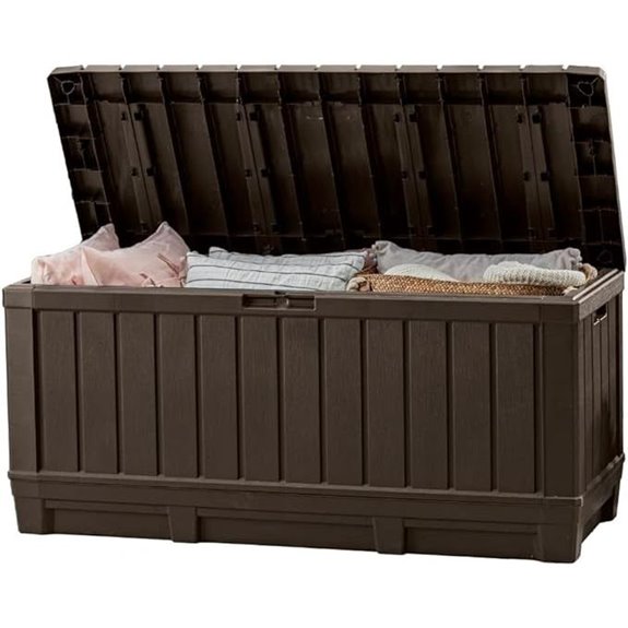 Keter Kentwood 92-Gallon Resin Deck Storage Box